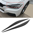 Carbon Fiber Headlight Eyelids Trim, Headlamp Eyebrow Cover Decoration Styl Y9D8