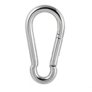 Hiking Stainless Steel Carabiner Key Chain Clip Snap Hook Camping Keyring