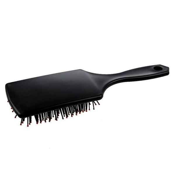 Professional Black Paddle Cushion Hair Massage Brush Hairbrush Comb V9L6