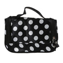 Black Zipper Bag Cosmetic Toiletry Bag Makeup bag Handbag with Points patte U9J3