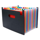 24 Pockets Expanding File Folder Large Space Design A4 Filing Folders Box F J6Q8