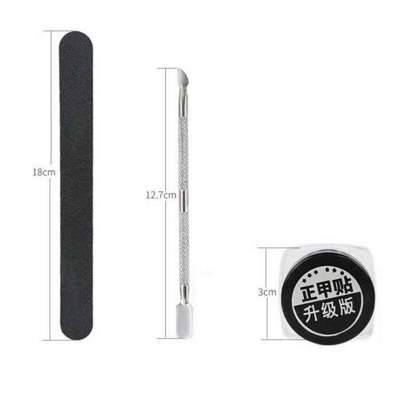 Ingrown Toenail Corrector Patch Brace Treatment Tape w/Pusher Nail File Set