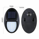 Waterproof Solar Light Wall Lamp Outdoor Garden Street Security Yard Path H