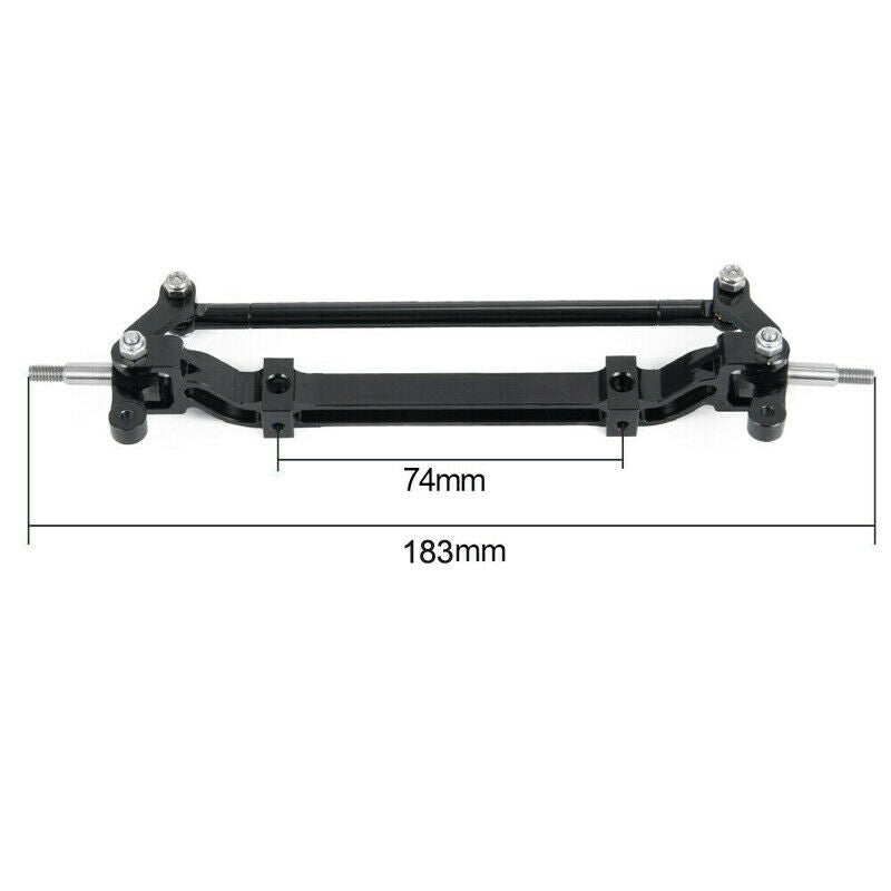 Metal Front Axle Upright with Steering Link for 1/14 Tamiya Tractor Truck RC Car