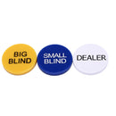 3pc 5cm small blind+big blind+dealer button set for party poker card game LJ