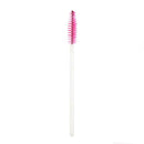 100Pcs Disposable Eyelash Brush Mascara Wands Applicator Spoolers (Rose Red