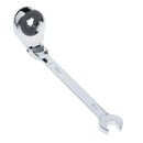 1pc Tubing Ratchet Wrench Flexible Head 72 Tooth Durable Steel Open End 9mm