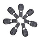 20Pcs Black Paracord Plastic Zippers Pull Replacement For Sport Outdoor KQ FT