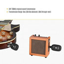 Guitar WIRELESS System Transmitter Receiver rechargeable BASS UHF Rechargeable