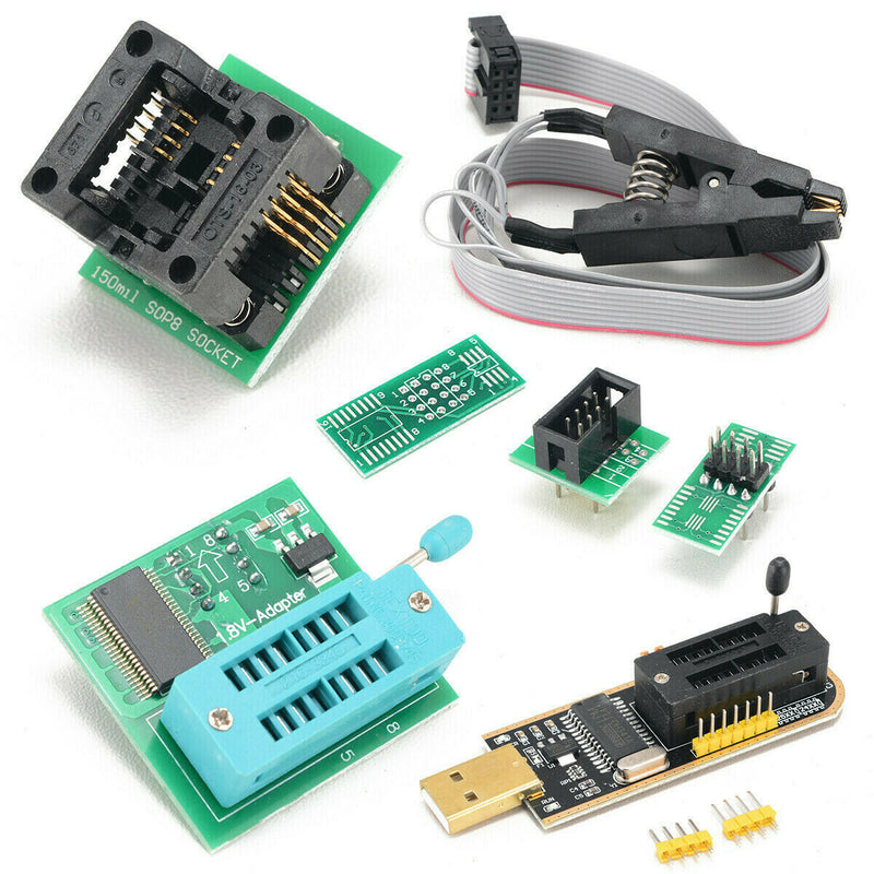 4Pcs/Set 24/25 Series SOIC8 Adapter SOIC8 Clip EEPROM BIOS Writer USB Programmer