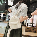 Straw Backpack Women Bag Small Fashion Stripe Woven Backpacks Girl Backpack
