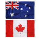 2Pcs Polyester Canada Australia National Flag Large Banner 150x90cm / 5x3ft