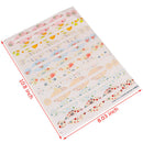 4 Sheets Empty Essential Oil Perfume Bottle Roller Labels Stickers Oval Roun Bj