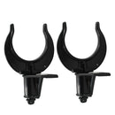 2 Pieces Black Plastic Oar Lock Rowlocks For Boat/Marine/Kayak/Canoe/Sailing