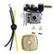 Carburetor + Filter + FUEL PIPE For ECHO SRM-266 S T/HCA-266 Trimmer Parts