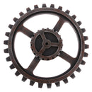 Rustic Wooden Circle Gear Home Bar Wall Hanging Art Craft Decorative