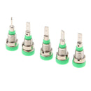 5Pcs 2mm Banana Plugs Female Jack Socket Plug Wire Connector Green