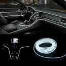 Red 2M 12V LED Car Auto Interior Decorative Atmosphere Lamps Lights Strip U4Z3