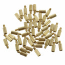 50 Pcs Male to Female Thread Brass Pillars Standoff Spacer M2x6mmx9mm U5J1