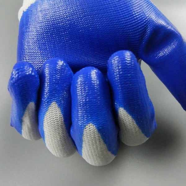 1 Pair Safety Coating Working Gloves Nylon Safety Factory Labour Garden-Rep L5A7
