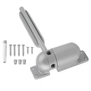 Spring Door Closer Fire Rated Adjustable Surface Mounted Door Stopper Gray