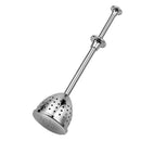 Press Type Stainless Steel Infuser Easy Clean Retractable Tea Strainer ReusablJR