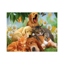 Round Drill 5D Diy Diamond Painting "Animal Cats Dog" Embroidery Cross Stit U1S7