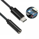 USB C Type C to Aux 3.5mm Adapter Headphone Jack Cable Huawei S9 For Samsun H0M8