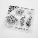 Flower Printed Silicone Transparent Seals Clear Stamps for DIY Scrapbooking