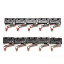 10Pcs Micro Roller Lever Arm Open Close Limit Switch KW12-3 PCB Microswitch SEAU
