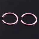 40x Colorful Stainless Steel Nose Rings Piercing Lip Hoop Piercing Jewelry NT3C