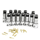 20x BNC Compression Connector RG59/RG60 CCTV Coax Coaxial Cable Adapter Male