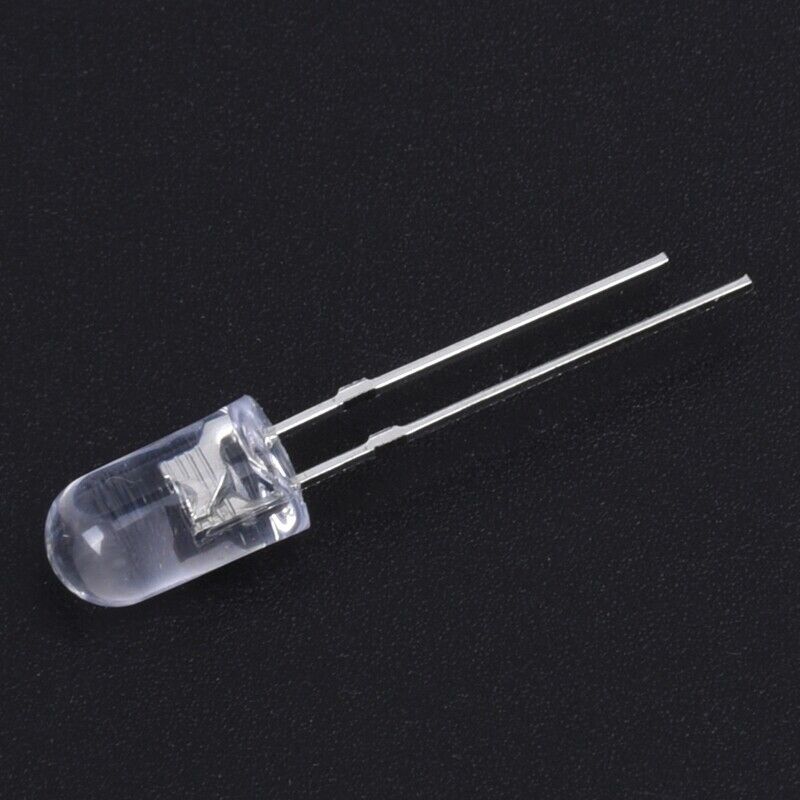 100 PCS 5mm Round Super Bright Red Light Output Diode LED Light N5U2