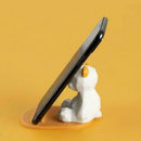 White Bear Support Cell Phone Stand Holder Geometric Desktop Tablet Bracket s