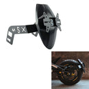 Motorcycle Rear Mudguard Wheel Tire Splash Cover Guard with License Plate B