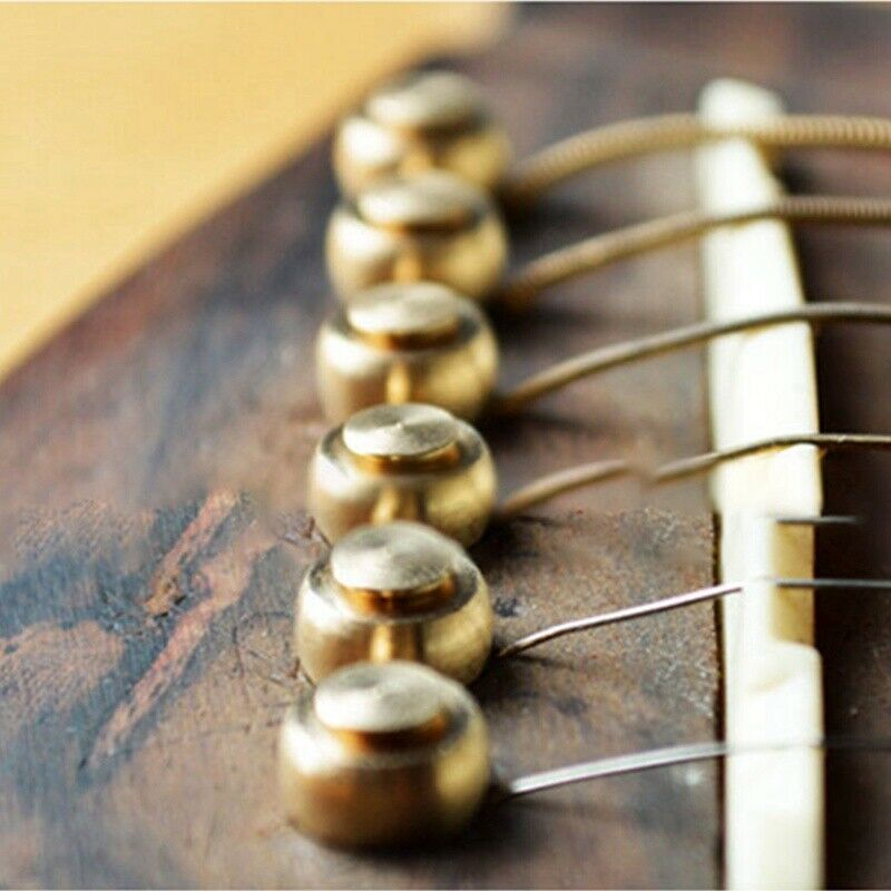 6pcs Pure Copper Acoustic Guitar Bridge Pins String Nail Pins Chord Cone