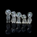 5Pcs Luminous Princess Mononoke Tree Elves Spirit Kodama Potted Garden Decor nME