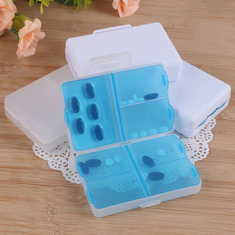 7 days Foldable Mini Pill Box Container Drug Tablet Storage Travel Case Holde Gw