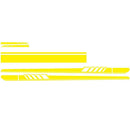 Car Stickers Sport Stripes Door Mirror Hood Side Skirt Graphic Decals Decoration