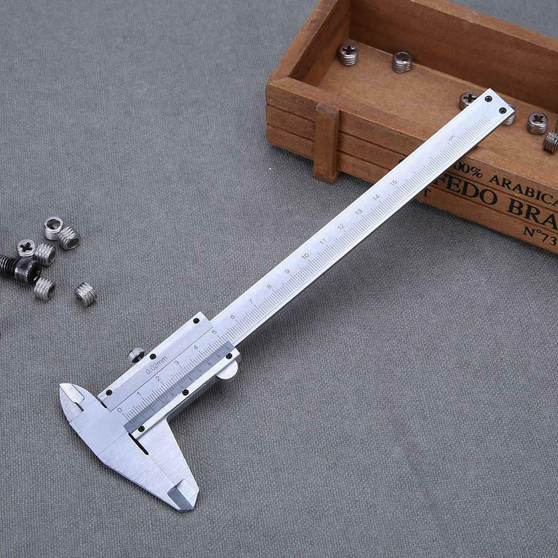 Vernier Caliper 0-150mm 0.02mm Metal Calipers Gauge Measuring Tools