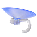 3 Pcs Bathroom Kitchen Clear Plastic Suction Cup Wall Hooks Hangers