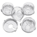 Clear Safety Oven Knobs Cover 4 Pack - Baby Proofing Protection Lock for Ov H6R5
