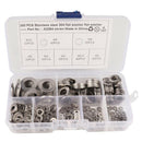 380-Pack Stainless Steel Flat Washer Assortment Set (M2 M2.5 M3 M4 M5 M6 M8