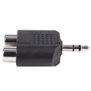Stereo 3.5mm Male Plug to Dual RCA Female Jack Y Splitter Adapter S1I8
