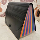 24-Layer Big Document Bag Rainbow Accordion A4 Classification Test Papers T