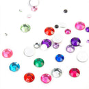2000x Crystal Flat Back Rhinestones Assorted Size Nail Art Craft Decoration