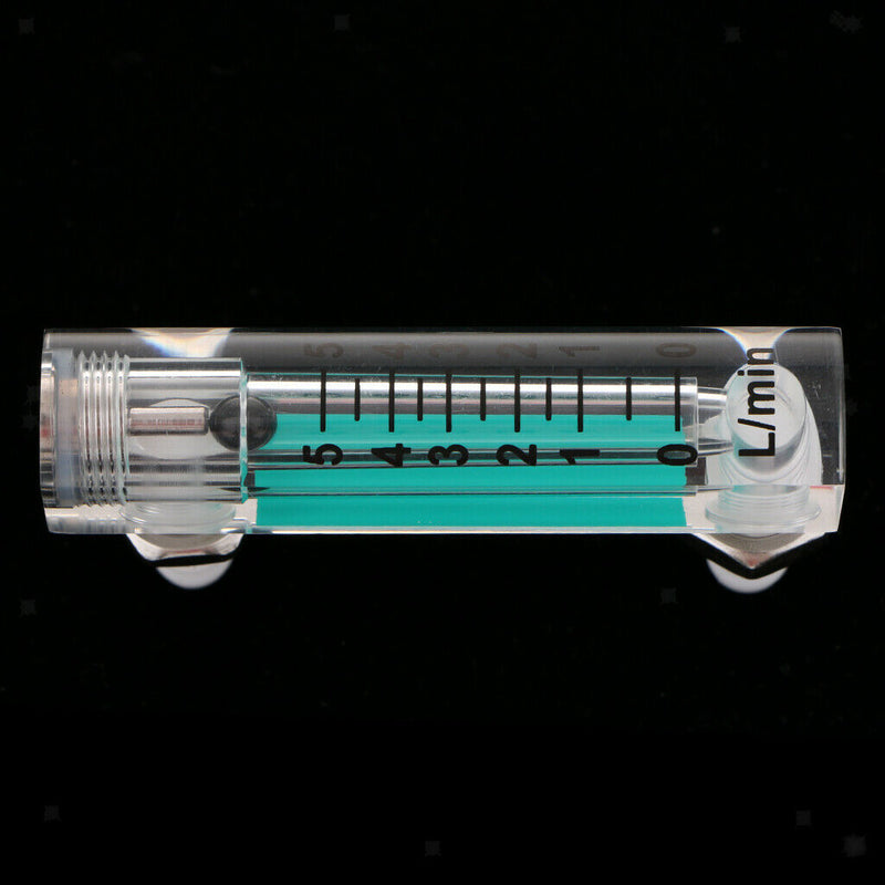 0.5-5L/min Oxygen Liter Flow Meter Measures Gas Flowmeter W/Control Valve For