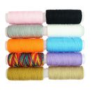 10pcs/Set Rainbow Polyester Sewing Threads Spools 54 Yards/Roll All Purpose