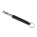 Pet Dog Training Adjustable Ultrasonic Sound Ring Whistle Keychain Pitch Black