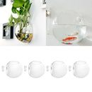 4x Wall Hanging Planter Terrariums Glass Hanging Planters Flowerpots 12cm
